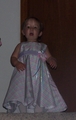 Mary in her Easter dress.