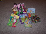 Mary's two easter baskets and all her presents.